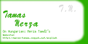 tamas merza business card